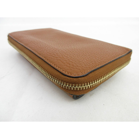 Chloe Drew Round Zip Long Wallet Brown Leather - Picture 5 of 12